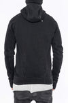 BORIS BIDJAN SABERI BLACK HOODED JACKET ZIPPER2 FTT00008 PBBS26 3